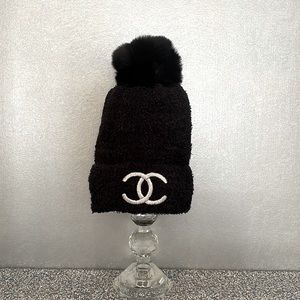 INSPIRED METALLIC EMBROIDERED BEANIE